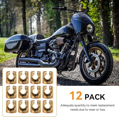 Throttle Idle Cable Ferrules, Throttle Cable End Joint Guide Nut Replacement for Harley Davidson FLHR Road King 1996-2006/FXDF Fat Bob 2009-2017, 5650876, 12 Pcs in Saudi Arabia