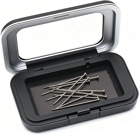 Strong Sewing Needle Storage Box, Sewing Needle Organizer Box, Strong Sewing Pin Storage Organizer Box with Clear Acrylic Lid for Sewing Quilting Crafts Small in Saudi Arabia