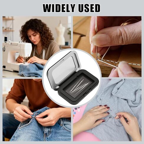 Strong Sewing Needle Storage Box, Sewing Needle Organizer Box, Strong Sewing Pin Storage Organizer Box with Clear Acrylic Lid for Sewing Quilting Crafts Small in Saudi Arabia