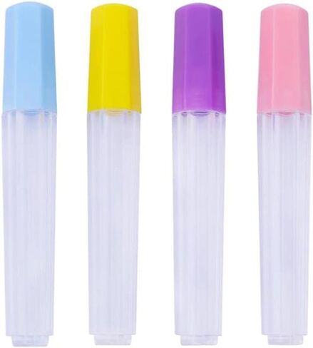 4 Pcs Clear Plastic Embroidery Felting Sewing Container Pin Needle Storage Tubes Bottle Holder Knitting Needle for Case Box Needle Storage Tubes Sewing Storage in Saudi Arabia
