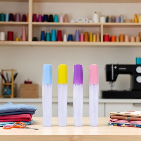 4 Pcs Clear Plastic Embroidery Felting Sewing Container Pin Needle Storage Tubes Bottle Holder Knitting Needle for Case Box Needle Storage Tubes Sewing Storage in Saudi Arabia