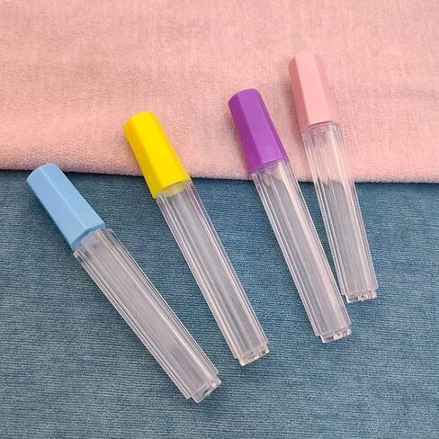 4 Pcs Clear Plastic Embroidery Felting Sewing Container Pin Needle Storage Tubes Bottle Holder Knitting Needle for Case Box Needle Storage Tubes Sewing Storage in Saudi Arabia