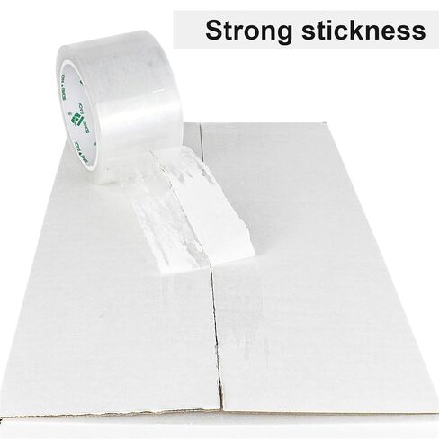 BOMEI PACK 2.5 inch Clear Packing Tape, 6 Refills Rolls Heavy Duty Wide Packaging Tape for Moving, Shipping and Storage, 2.4 Mil x 60 Yards in Saudi Arabia
