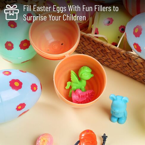 Mr. Pen- Printed Plastic Easter Eggs, 3 Inch, 30 Pack, Bulk Fillable Eggs for Easter Hunt Decor, Party Favor, Basket Stuffers, Classroom Prize, Supplies, Adult & Kid Party Toys for Gift in Saudi Arabia