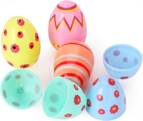 Mr. Pen- Printed Plastic Easter Eggs, 3 Inch, 30 Pack, Bulk Fillable Eggs for Easter Hunt Decor, Party Favor, Basket Stuffers, Classroom Prize, Supplies, Adult & Kid Party Toys for Gift in Saudi Arabia