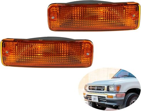 Compatible with Pickup To-yota 1989-1995 To-yota 1990-1991 To-yota 4Runner Left and Right Turn Signal Light Set in Saudi Arabia