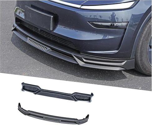 Car Front Lip + Rear Lip Fit for Tesla Model Y Juniper 2025-2026, Car Body Kits, Matte Black, 2 Pieces in Saudi Arabia