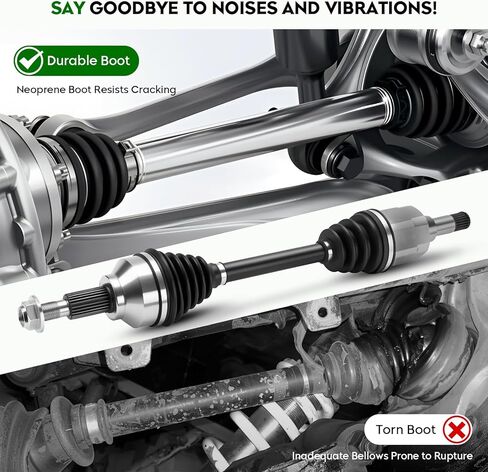 Front Left CV Axle Shaft Assembly Fit for Dodge Journey 2009–2020 (FWD Only), Avenger 2008-2011, Avenger (4 speed trans) 2012–2014, Chrysler 200 2012–2014 & Sebring 2007–2010, Driver Side in Kuwait