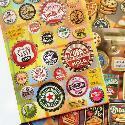 PRSTINCOL Vintage Sticker Book with 30 Pages of Ephemera Stickers, Aesthetic Junk Journaling Supplies for Scrapbooking Adults, 8.3 by 5.5 Inches, Over 550 Pieces in Saudi Arabia