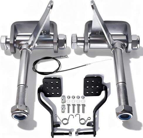 Go Kart Steering Spindle Bracket Set 5/8" Axle 4-1/2" Long with Brake and Throttle Pedal Kit for Predator 212cc 196cc 6.5hp for Manco for Yerf-Dog for Azusa Go Kart Parts Accessories Colorful in Saudi Arabia