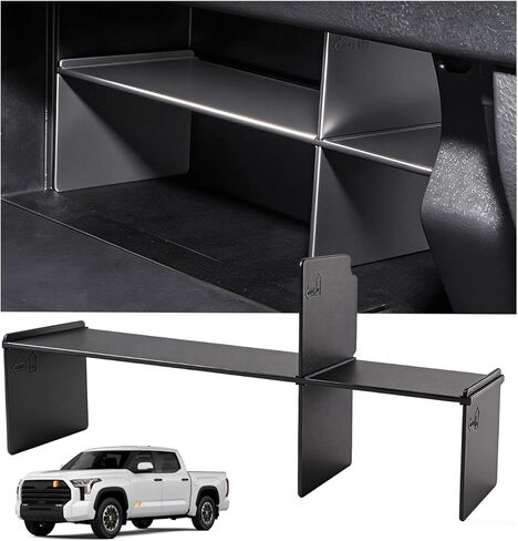 صندوق تخزين صينية تنظيم وحدة التحكم المركزية لسيارة Jeep Wagoneer/L & Jeep Grand Wagoneer/L 2022-2026 (فقط بدون صندوق تبريد ولا يناسب Wagoneer S)، صينية إدخال مسند الذراع للملحقات الداخلية، أسود in Kuwait