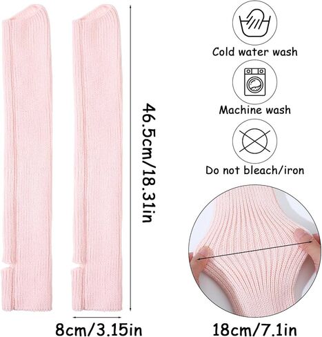 Lusofie Ballet Leg Warmers Knitted Open Heel Stirrup Design Leg Warmers for Women Ballet Yoga Dance, Multiple Colors in Saudi Arabia