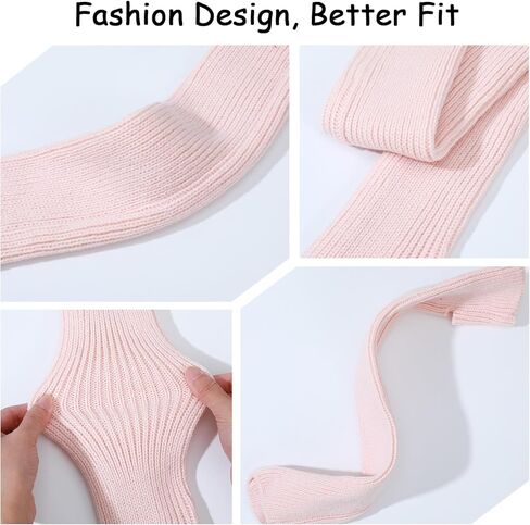 Lusofie Ballet Leg Warmers Knitted Open Heel Stirrup Design Leg Warmers for Women Ballet Yoga Dance, Multiple Colors in Saudi Arabia