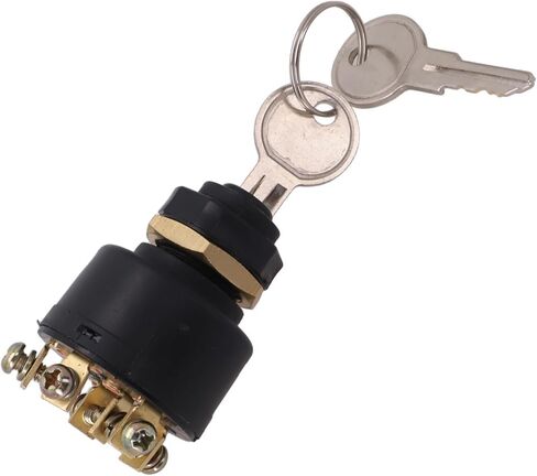 For Ignition Switch with Six-Terminal Design and Push-to-Choke for OMC Inboard Outboard Applications for Johnson for Evinrude Boats Includes Two Keys in Saudi Arabia