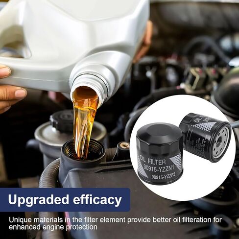 3 PCS Oil Filter 90915-YZZN1 with Drain Plug Washers Compatible with Toyota Prius 1.5L 2001-2009, Yaris 1.5L 2006-2019, Matrix 1.8L 2003-2008,Corolla 1.8L 1993-2021, Camry 2.2L 1992-2001. in Saudi Arabia