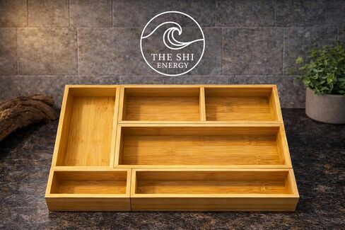 5-Piece Bamboo Drawer Organizer Set – Versatile Storage Trays for Kitchen, Bathroom, Office, Makeup, Jewelry & More – Drawer Dividers, Utensil Organizer & Storage Bin Set (5 Pieces) in Kuwait