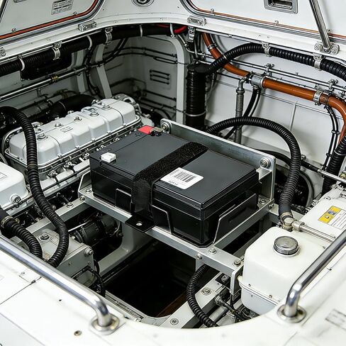 2 قطعة صينية بطارية للقوارب، صندوق بطارية كاياك مع حزام تثبيت قابل للتعديل، صينية بطارية صغيرة لـ 12 فولت إلى 6 فولت (6AH إلى 15AH)، مثالية للدراجات النارية والقوارب وقوارب الكاياك والمركبات الرباعية والدراجات المائية والمولدات in Kuwait