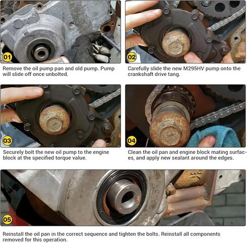 M295HV High Volume LS Oil Pump Kit for Chevy Silverado Avalanche Suburban Tahoe Trailblazer for GMC Sierra Yukon for Cadillac Escalade 4.8L 5.3L 6.0L Mellling Oil Pump Kit w/Gasket & Balancer Bolt in Saudi Arabia