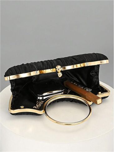 Verdusa Women's Seashell Shaped Top Handle Evening Bag Dressy Pleated Crossbody Bags in Saudi Arabia