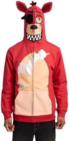 Bioworld Five Nights at Freddy's Foxy Character Men's Full-Zip Cosplay Hoodie in Saudi Arabia