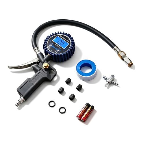 Digital Tire Pressure Gauge with Inflator, 3-250 PSI Air Chuck & Compressor Accessories Heavy Duty with Quick Connect Coupler, 0.1 Display Resolution in Saudi Arabia