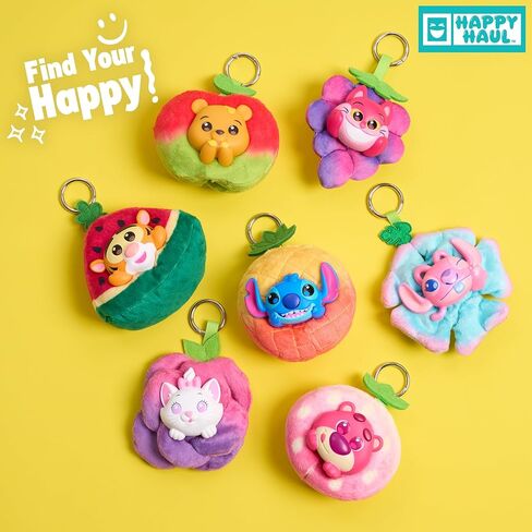 HAPPY HAUL Disney Scents of Style Clip-On Blind Box Plush، لعبة قابلة للتجميع برأس من الفينيل المعطرة، لعبة محشوة مقاس 4.5 بوصة، قطرة قصيرة المدى، للأعمار من 8 سنوات فما فوق in Kuwait