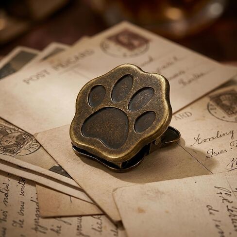 2 Pcs Cat Paw Binder Clips for Journaling, Gold Zinc Alloy Metal Paper Clamps Page Holder Bookmark, Cute Aesthetic Office Desk Accessories Gift in Saudi Arabia