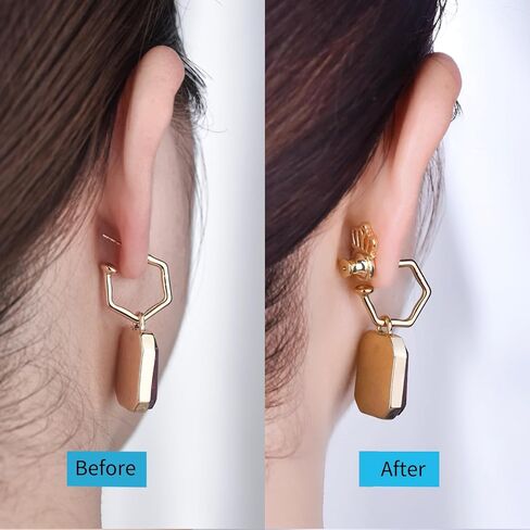 Earring Lifter Backs, DCRSLB Earring Back for Droopy Ears 4PCS Crown Shape Support Backings for Heavy Earrings Plus 4PCS Silicone Backers Locking Replacements for Studs,Mixed Color in Saudi Arabia