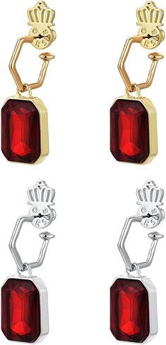 Earring Lifter Backs, DCRSLB Earring Back for Droopy Ears 4PCS Crown Shape Support Backings for Heavy Earrings Plus 4PCS Silicone Backers Locking Replacements for Studs,Mixed Color in Saudi Arabia