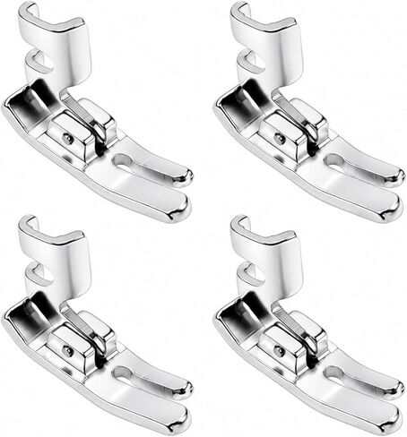 4PCS Sewing Machine Presser Feet Set, Low Shank 10mm Universal Foot Kit for Sewing, Quilting and Fabric Control, Precision Stitching Tool with Zipper Foot for Smooth and Accurate Sewing in Saudi Arabia