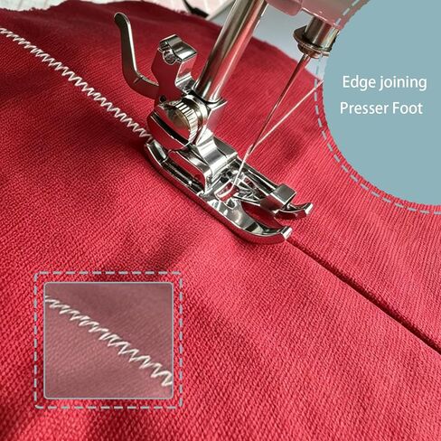 FJW 1/4 Inch Presser Foot, Edge Joining Foot and Overlock Presser Foot, 3PCS Set for Low Shank Snap-On Sewing Machines in Saudi Arabia