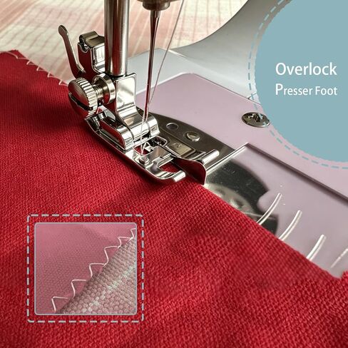 FJW 1/4 Inch Presser Foot, Edge Joining Foot and Overlock Presser Foot, 3PCS Set for Low Shank Snap-On Sewing Machines in Saudi Arabia