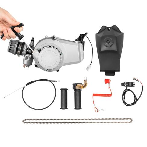 طقم محرك 49CC/50CC، محرك سحب ثنائي الأشواط، محرك الدراجة الترابية، اسطوانة واحدة، محرك محرك لدراجة الجيب مع تبريد هوائي، مجموعة كاملة من المحرك الصغير للسكوتر، ATV in Kuwait