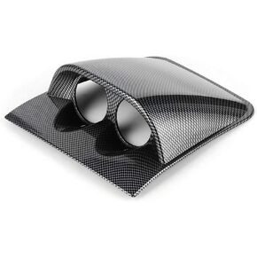 for dual hole dash gauge mount Yctze Black 2 Gauge Console Dashboard Pod Dash Gauge Pod Universal Dash Gauge Pod 52mm Gauge Mount Holder Dual Gauge Pod Meter Mount Holder Car Gauge StandD, 0