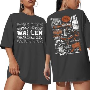 Cow Skull Women Oversized Shirt: Country Music T-Shirt Vintage Western Rodeo Graphic Tee 80 90s Music Lover Short Sleeve Top