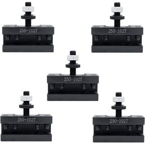 5Pcs AXA#2 Type 250-102T(250-102XL) Oversize 5/8" Quick Change Turning, Facing and Boring Lathe Tool Post Holders
