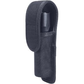 TAFTACFR Molded Flashlight Pouch Tactical Flashlight Holster with Hidden Snap Flash Light Case for Duty Belt