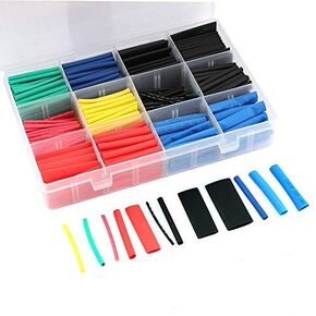 Eiechip 560pcs Heat Shrink Tubing Heat Shrink Tubing kit with Box,for Charging Cable Data Cable Wire Repair Best Cable Sleeve Tube Assortment with Storage Case 5clors 12 Size 2:1