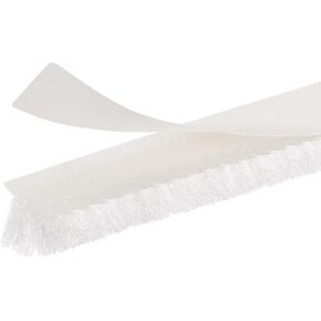 METALLIXITY Adhesive Brush Seal Weather Stripping (3/16"x11/32"x49.2ft), Door Brush Strip - for Sliding Sash Door Window Wardrobe Seal, Gray
