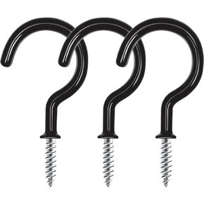 30 قطعة من خطافات الأكواب، خطاطيف تعليق السقف، خطافات كأس المسمار، خطاطيف تثبيت سوداء شديدة التحمل، حامل خطاف للأكواب للتعليق، مفتاح كوب الشاي، للاستخدام الداخلي والخارجي in Kuwait