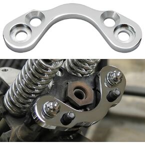 PSLER Springer Front End Riser Handlebar Tree Adapter Converter 3.5 Inches Wide Riser for Bobber Chopper (Chrome)
