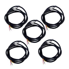 5PCS DS18B20 Temperature Sensor, Waterproof Temp Digital Thermal Stainless Steel Tube Probe 3M 118.1 inch for Raspberry pi, Arduino