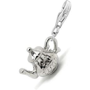 Sexy Sparkles Clip on Tea Pot Tea Time Charm for European Jewelry with Lobster Clasp