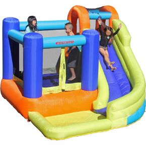 Sportspower My First Jump N' Slide Bounce House مع منفاخ، 165.6 بوصة طول × 141.6 بوصة عرض × 94.8 بوصة