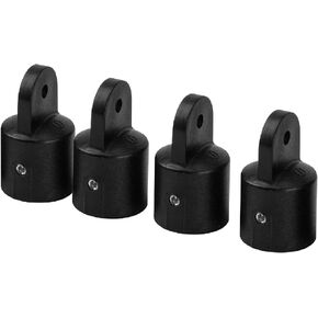 Boat Bimini Top Fittings Nylon Eye End Cap 1 Inch Marine Bimini Top Hardware,Black Nylon Cover Cap Eye End,Pack of 4