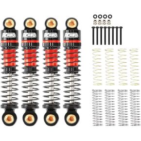 RCAWD 47 مللي متر FCX24 نوع الزيت للصدمات لـ FMS 1/24 FCX24 1/18 FCX18 سلسلة ممتص الصدمات الخلفي الأمامي ترقيات الجزء الأحمر