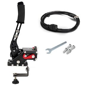 ZIBOPAR USB Handbrake Upgrade 2-IN-1 Compatible With G29 Compatible With PS4/5+PC,For Professional Gaming Peripherals for Racing Games, with Non-Contact Plus Hall Sensor(With Clamp)