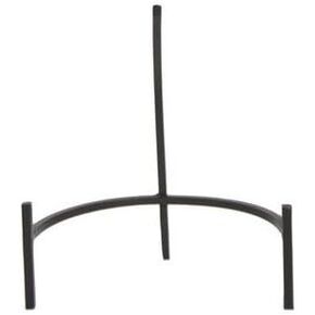 (2pcs pack) Versatile Glass Display Stands Iron Stand Stained Glass Black Iron Easel Plate Display Photo Holder Stand, Displays Picture Frames, Cookbooks, Decorative Plates, Tablets 8 Inch