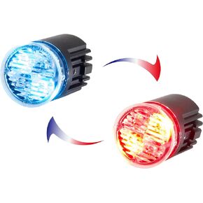 EC01 Hideaway Warning Emergency Strobe Light Surface Mount [SAE class 1] [IP68] for Police and Tow Truck Construction Vehicle Amber