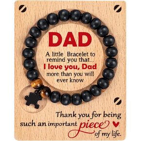 Dad Gifts from Daughter Son, Father’s Day Gifts for Dad, Dad Birthday Gift Ideas, Thank You Dad Gift, Unique Gifts for Dad, Daddy, Father, New Dad, Best Dad Gifts for Him, I Love You Dad Bracelet Gift